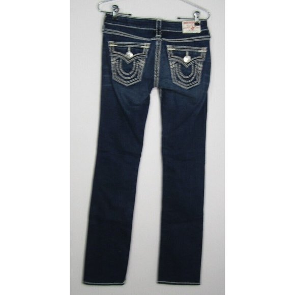 True Religion World Tour "Billy Big QT" Boot Cut Jeans Women's Size 26 28x33 - Picture 5 of 7